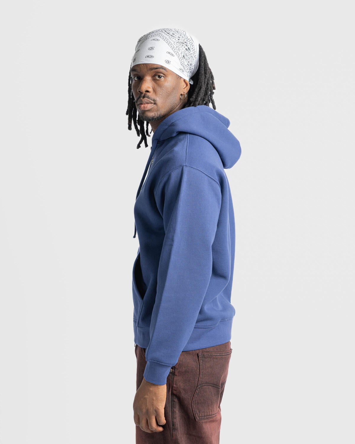Dime Cursive Zip Hoodie | DIMEFA2425BLU | AFEW STORE